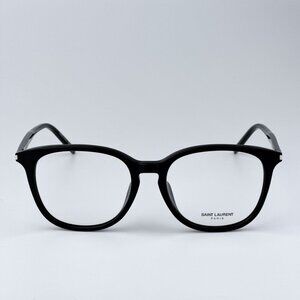 Saint Laurent SL724/F 001 BRAND NEW Eyeglasses Black Oval Women